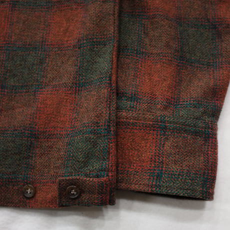H.UNIT  Ombre check open collar L/S shirt