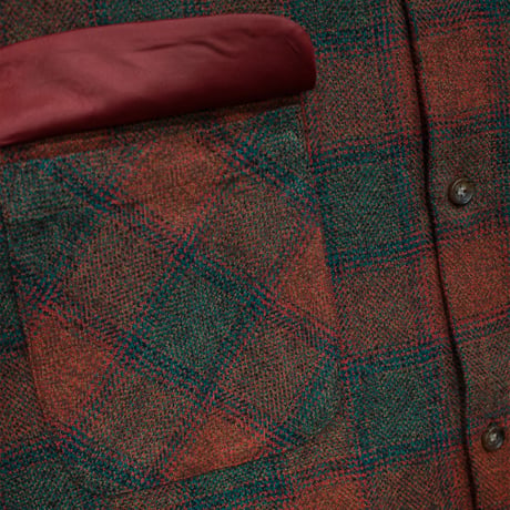 H.UNIT  Ombre check open collar L/S shirt