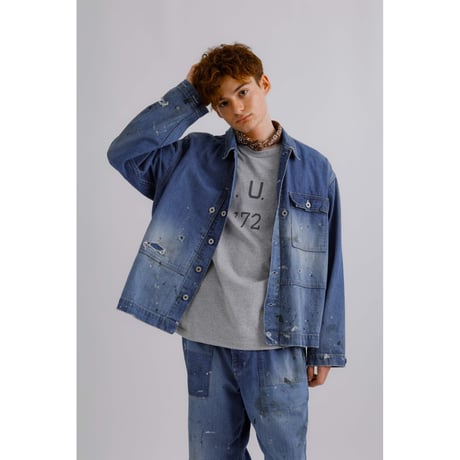 H.UNIT  Denim P-44 jacket(Customize)