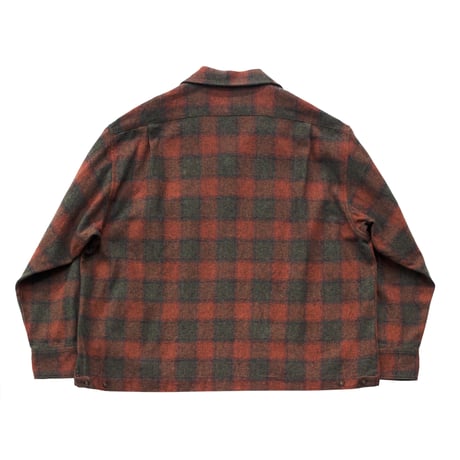 H.UNIT  Ombre check open collar L/S shirt