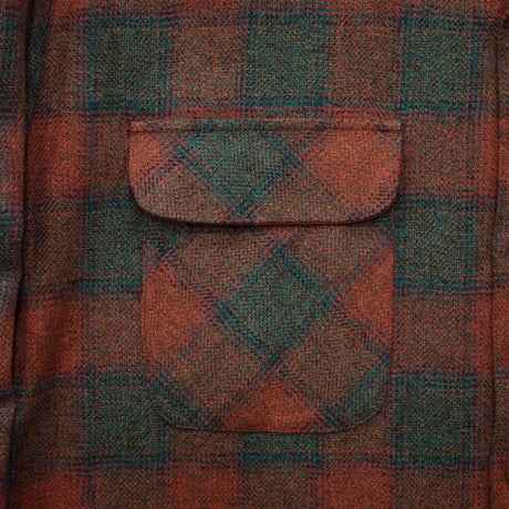 H.UNIT  Ombre check open collar L/S shirt