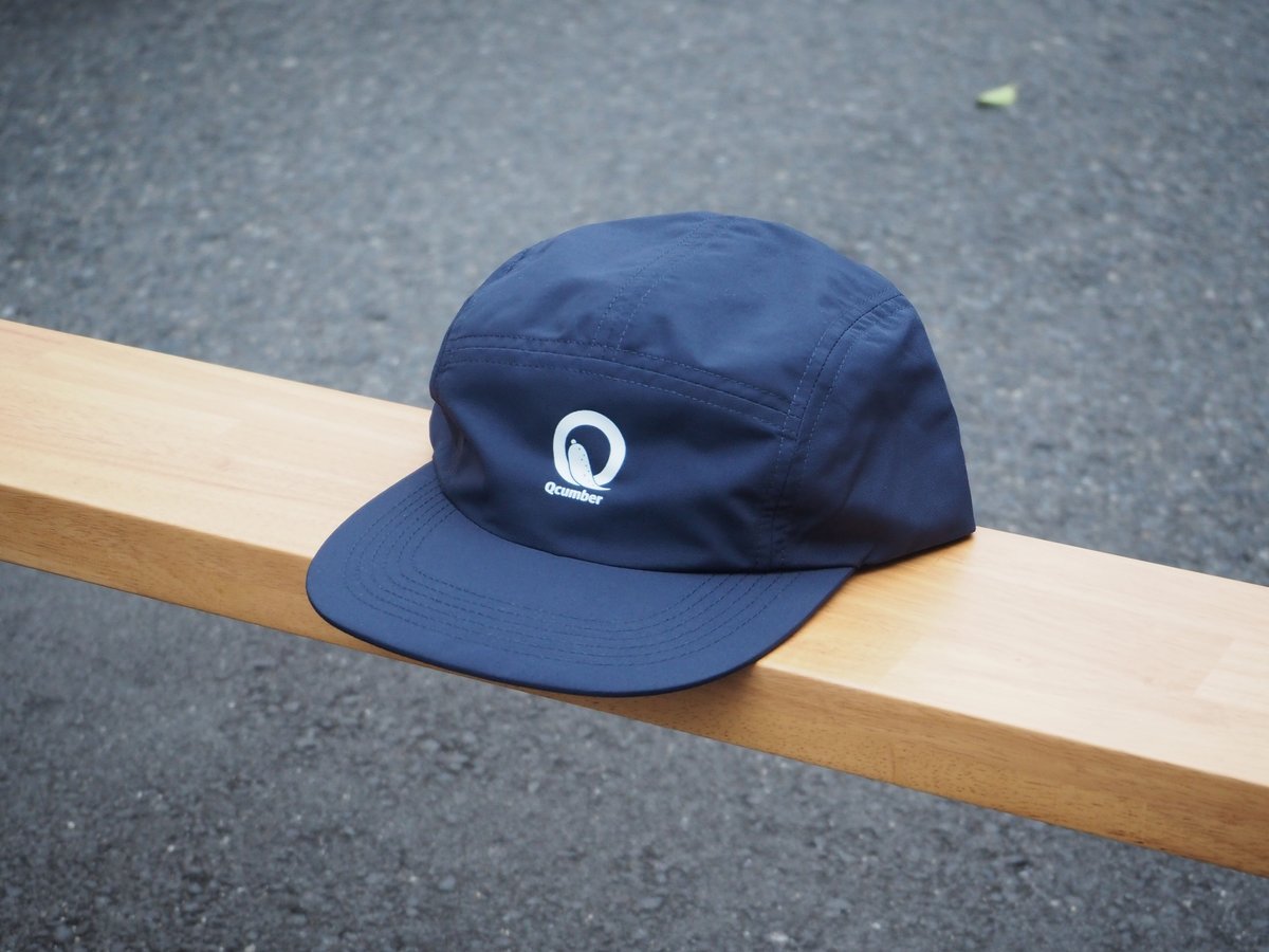 Qcumber オリジナル　ナイロンジェットキャップ　Navy