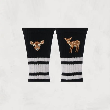 Skater Socks | Embroidery | Fawn SHOWATABÉ by BRÚ NA BÓINNE