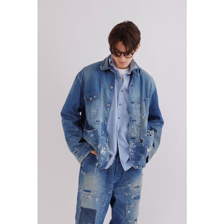 H.UNIT  Denim coveralls(Customize)