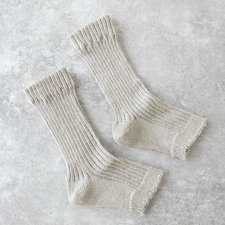 yahae sui | Linen sandal socks