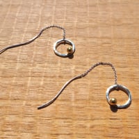 Yokihi lab 真鍮の一粒アメリカンピアス