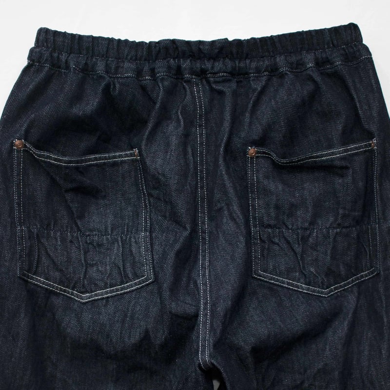 H.UNIT Denim work easy pants (One wash) | Qcumber
