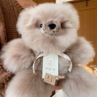 ハンドメイド テディベア ラティニティアルパカ ライトベージュ色 手作り fit=scale-down,w=1200