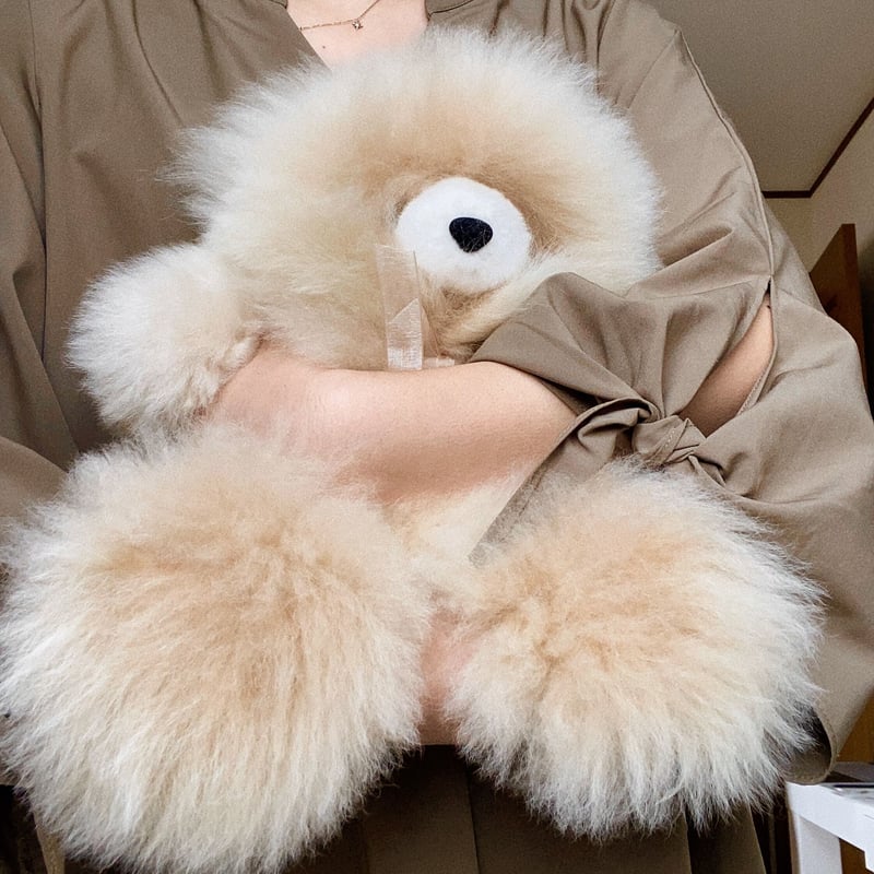 006 ］アルパカテディベア ミルクティー / 38cm / 送料無料 | Melty