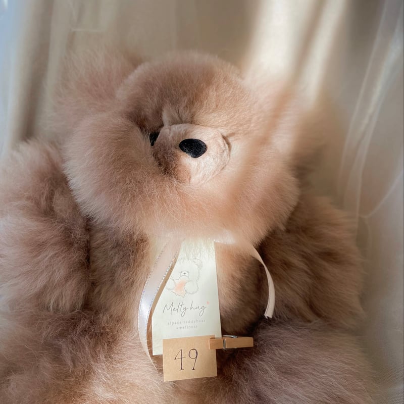 049 ］ Azuki Brown / アルパカテディベア / 送料無料 |