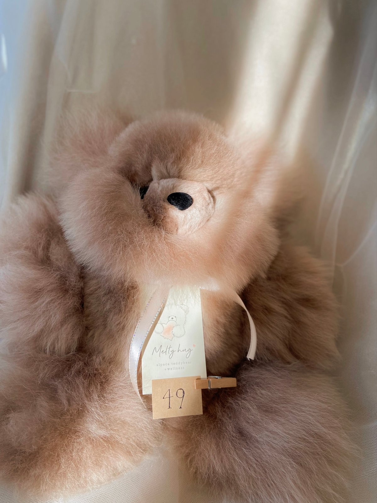 049 ］ Azuki Brown / アルパカテディベア / 送料無料 |