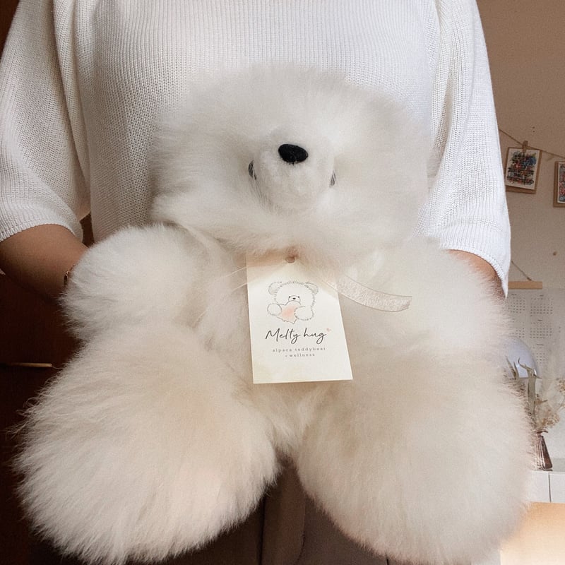 ふわふわアルパカテディベア (ペルー直輸入) ミックスカラー