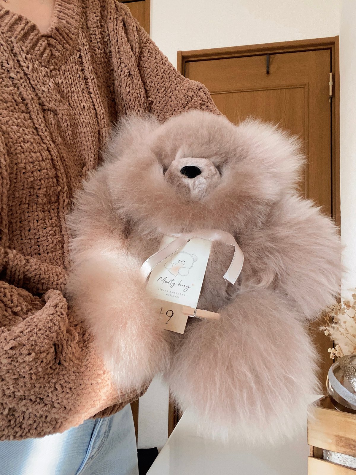 049 ］ Azuki Brown / アルパカテディベア / 送料無料 |