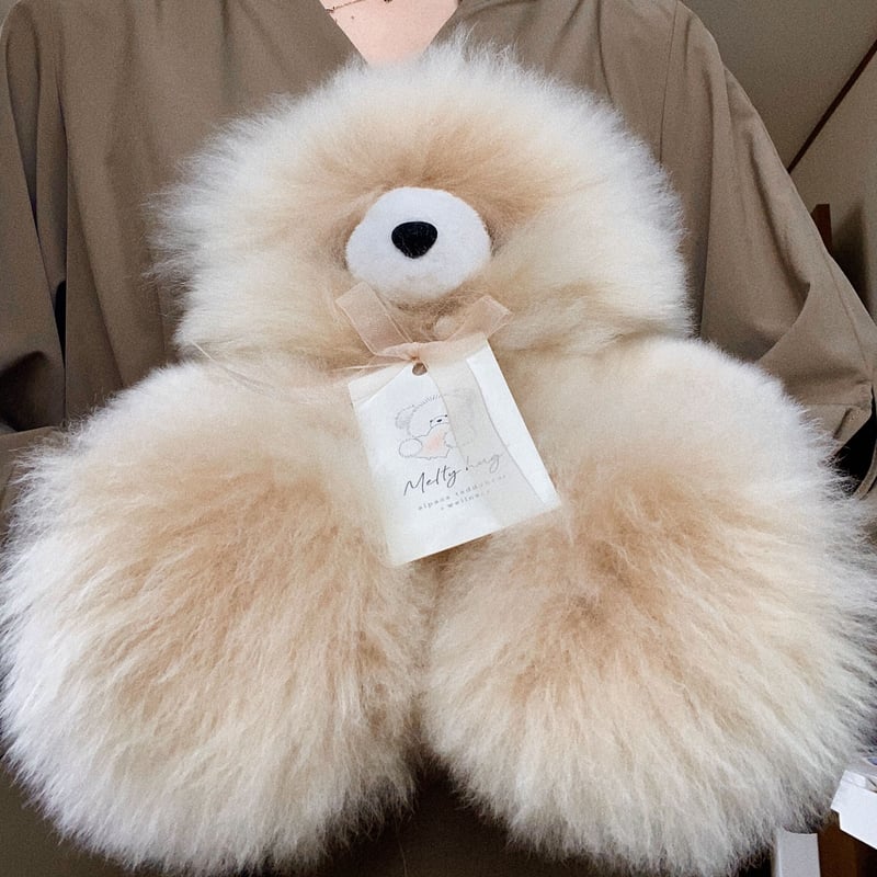 006 ］アルパカテディベア ミルクティー / 38cm / 送料無料 | Melty