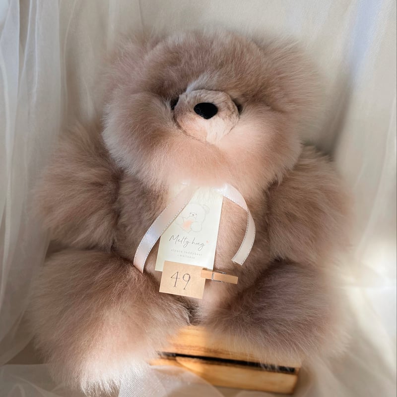 049 ］ Azuki Brown / アルパカテディベア / 送料無料 |