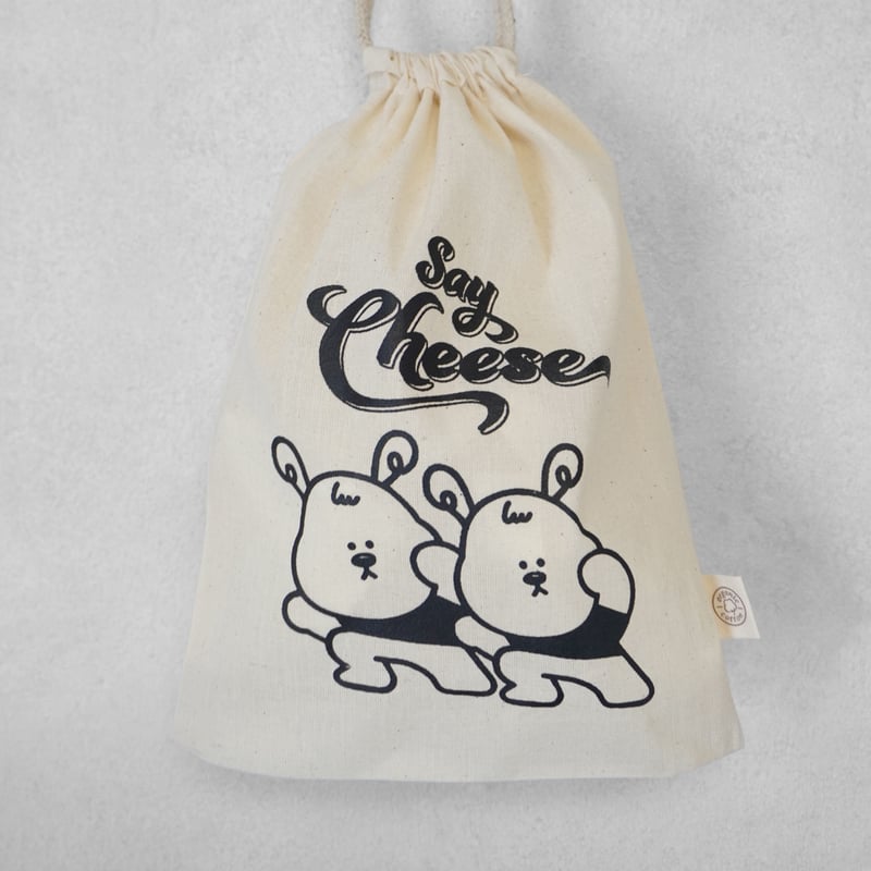 say cheese｜巾着ポーチ | PIKIS. STUDIO