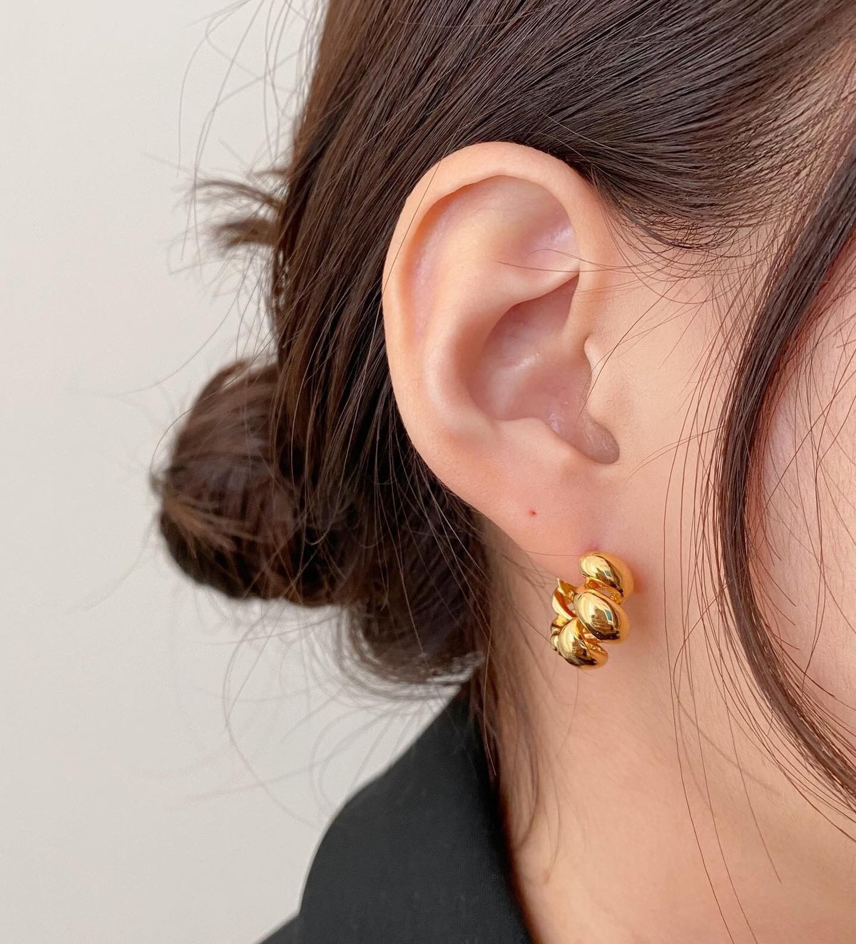 SOURCE クロワッサン 18K ピアス小さなクロワッサン クロワッサンピアス🥐 | Décorer me silver 925 アクセサリー
