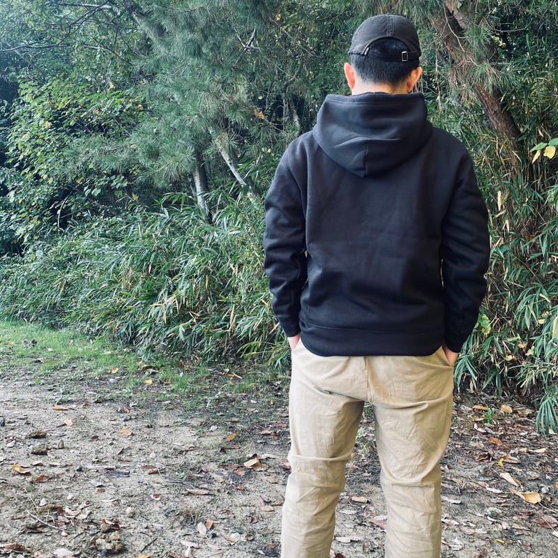 プルオーバーパーカー（ブラック） | TENIE FEELS