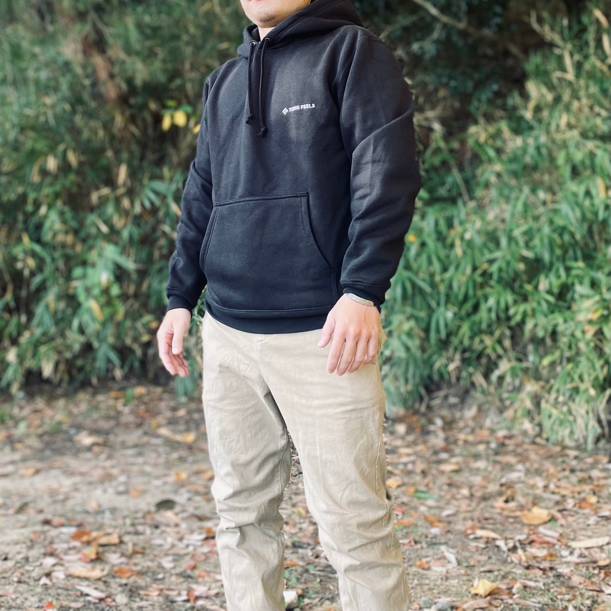 プルオーバーパーカー（ブラック） | TENIE FEELS