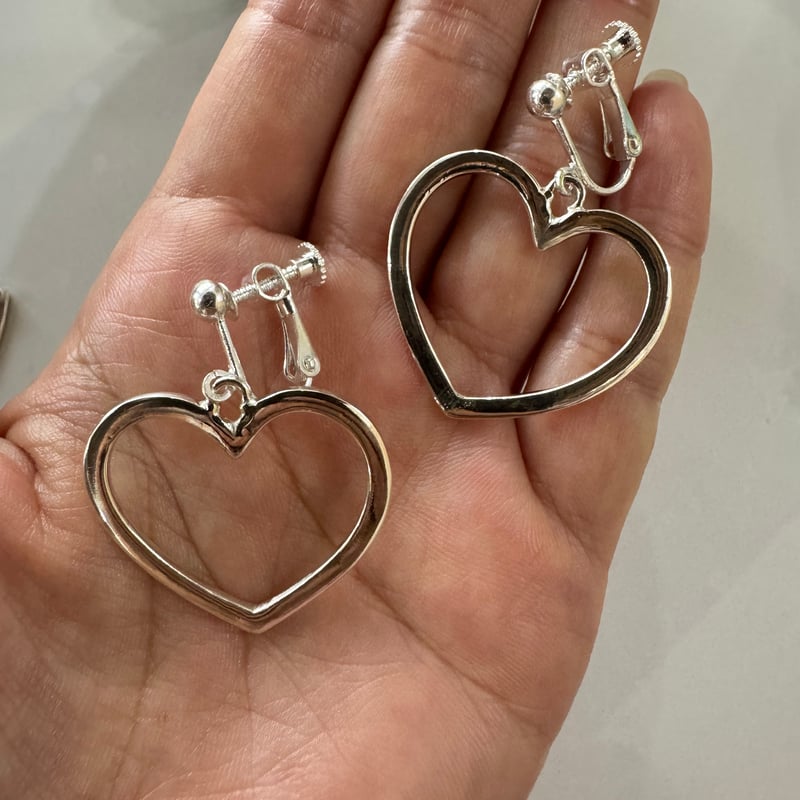 受注制作】ハート❤️silverイヤリング・ピアス | Coco Rainbow