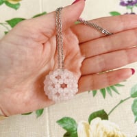 ローズクォーツフラーレン・ネックレス