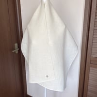 【受注制作】通常サイズ🪽ヘンプ100%✨ストール(ホワイトベージュ)