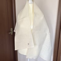 【小さめ】ヘンプ100%✨ストール(ホワイトベージュ)