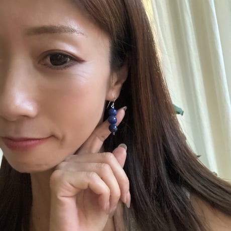 Awakening indigo blue✨🌏ラピスラズリピアス