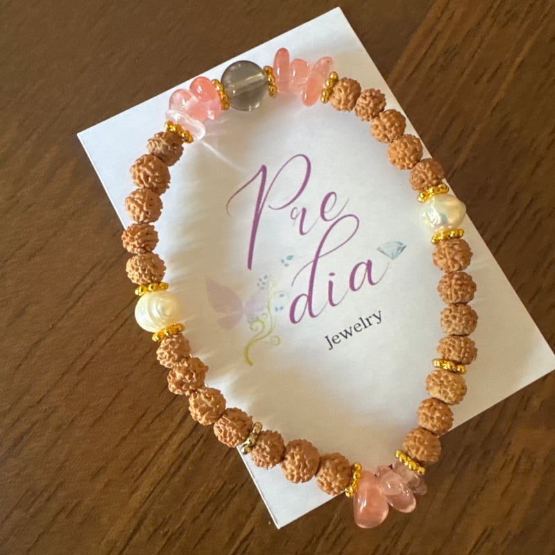 聖なる静寂とグラウンディング】ルドラクシャ ブレスレット✨16cm
