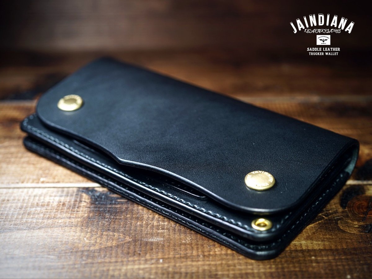 TRWC-B サドルレザー・トラッカーウォレット | JAINDIANA STORE