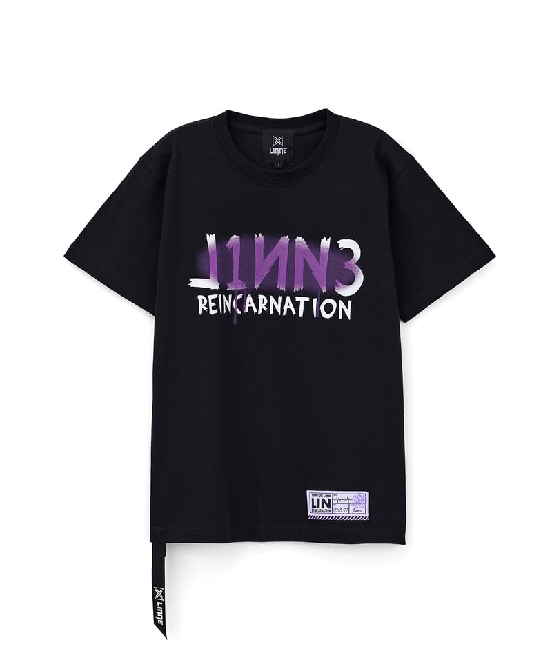 LINNE～輪廻～ Spray Logo Tee（ブラック） | LINNE〜輪廻