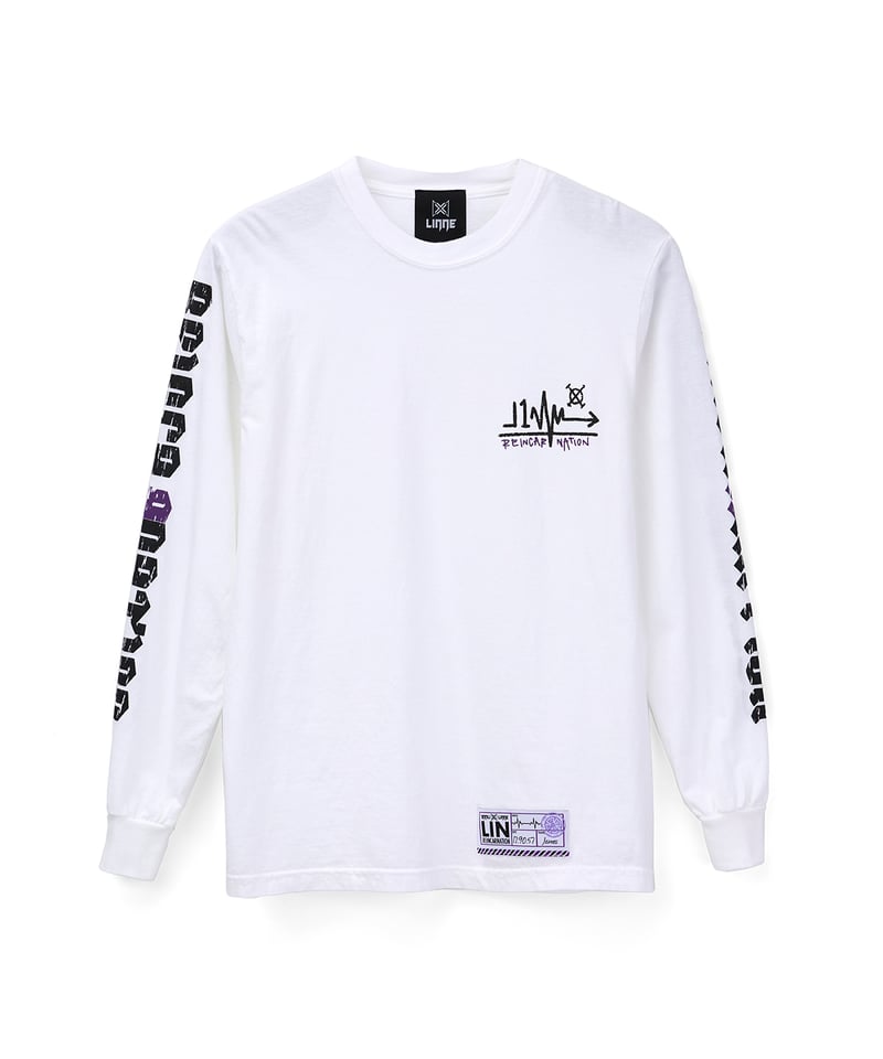 LINNE～輪廻～ Grunge L/S Tee（ホワイト） | LINNE〜輪廻