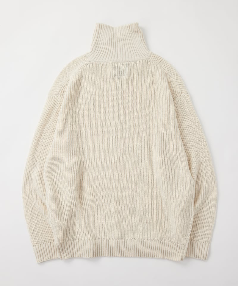 LINNE～輪廻～ Half Zip Knit（オフホワイト） | LINNE〜輪廻〜 オフィ