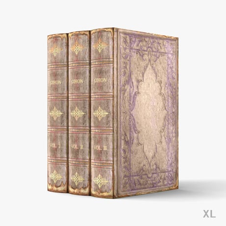 fake book boxes / HOLBEINⅠ-WHITE-A【XL / 3 books】