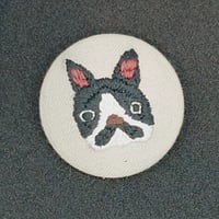 フレンチブルドッグa　クルミボタン