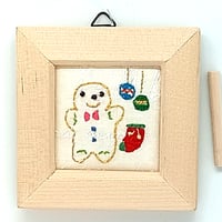 Christmas with a Gingerbread man 刺繍フレーム