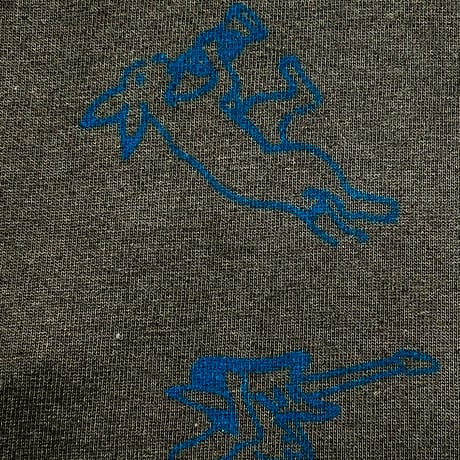 鳥獣戯画バンド　EXデザインver　ポケット付きTシャツ　黒　Lサイズ　現品限り