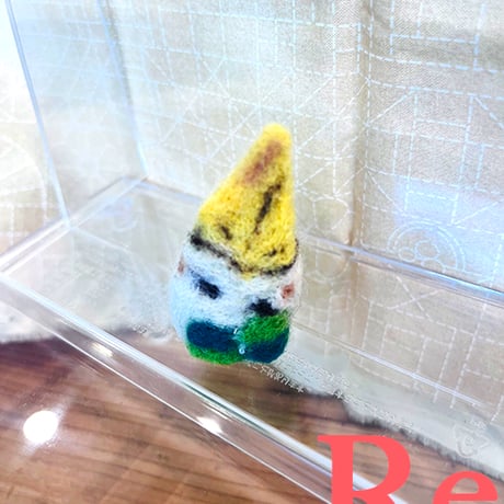 アヒルとクローバー　ブローチ