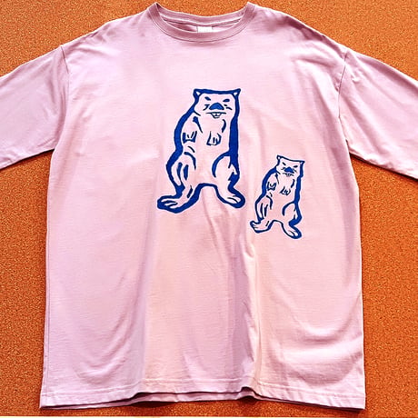 マーモットイラスト複数柄　Tシャツ　XLサイズ　現品限り