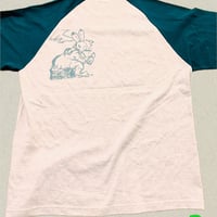 やさぐれうさぎ　ラグランTシャツ