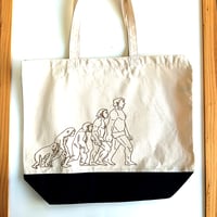 進化と成長の行進　トートバッグ