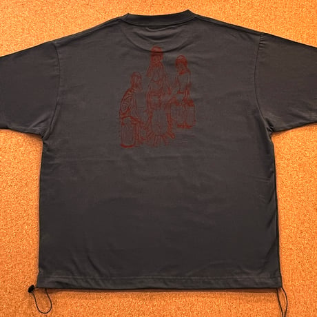 河童共の河原騒ぎ　ドローコード付きTシャツ