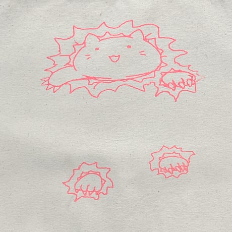 にゃんこ飛び出し注意！　トートバッグ