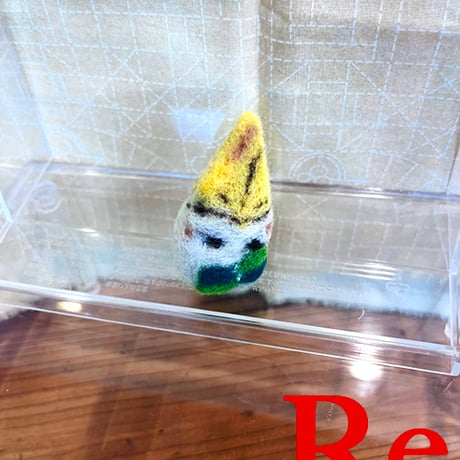 アヒルとクローバー　ブローチ