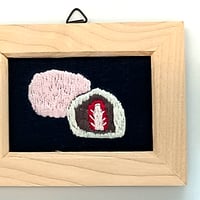 いちご大福　刺繍フレーム