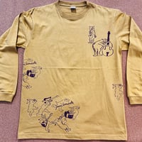鳥獣戯画バンド　ロンT