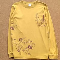 鳥獣戯画バンド　ロンT　Mサイズ　インク限定色