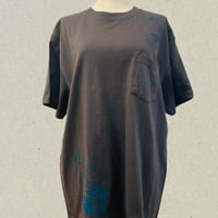 鳥獣戯画バンド　EXデザインver　ポケット付きTシャツ　黒　Lサイズ　現品限り
