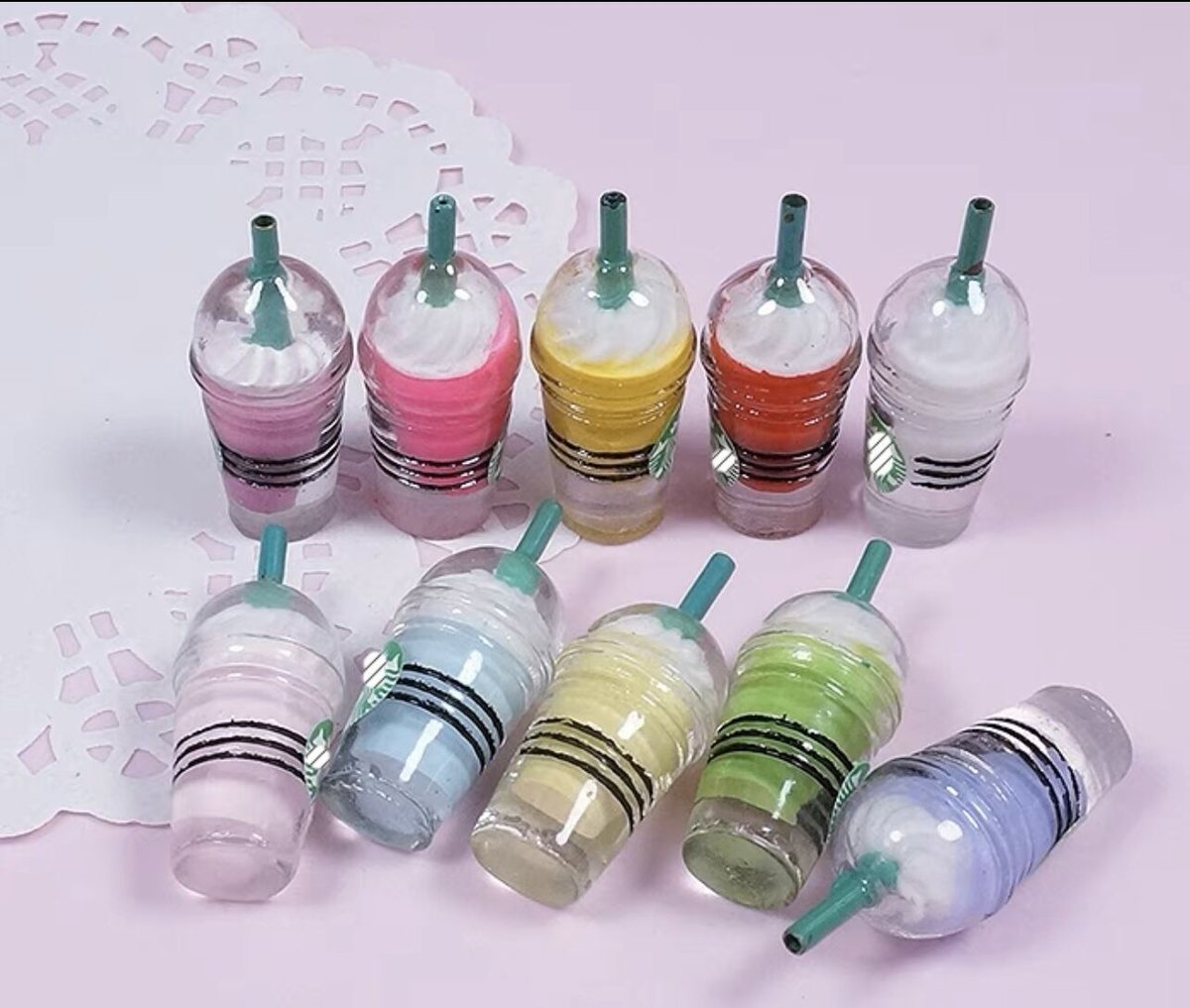 スタバ風 ドリンク パーツ 9個入 デコパーツ | parts-ace
