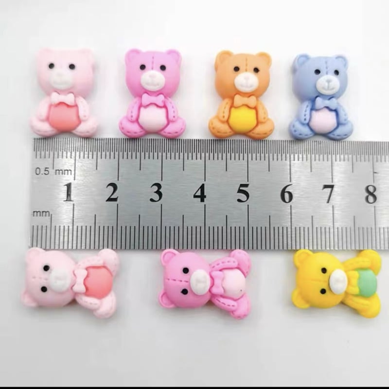 めちゃかわ骨骨くまさんデコパーツ5個130円 注目ショップ めちゃかわ骨骨くまさんデコパーツ5個130円